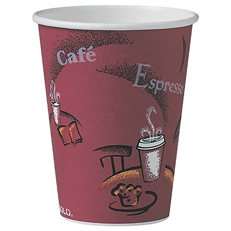Bsc Preferred Solo Paper Hot Cups - 12 oz., Bistro Design, 300PK BUY00017437